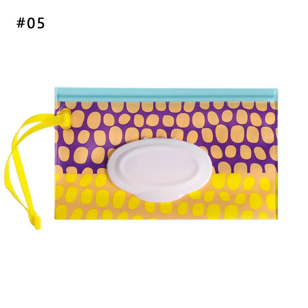 1pc Useful Outdoor Flip Cover Carrying Case Portable Baby Product Stroller Accessories Wet Wipes Bag Tissue Box Cosmetic Pouch Oasis Select 5