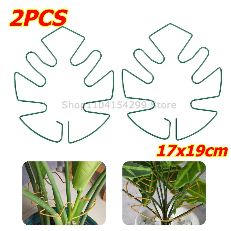Adjustable Metal Plant Stem Support Flower Climbing Stem Holder Vine Branch Iron Hooks Garden Plant Climbing Plant Trainer Oasis Select Green-2pcs