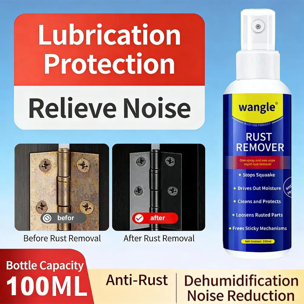 Powerful Rust Remover Spray Fast-Acting Formula Metal Rust Rust Car Remover Cleaning Spray Anti-rust Casing Remover Oasis Select