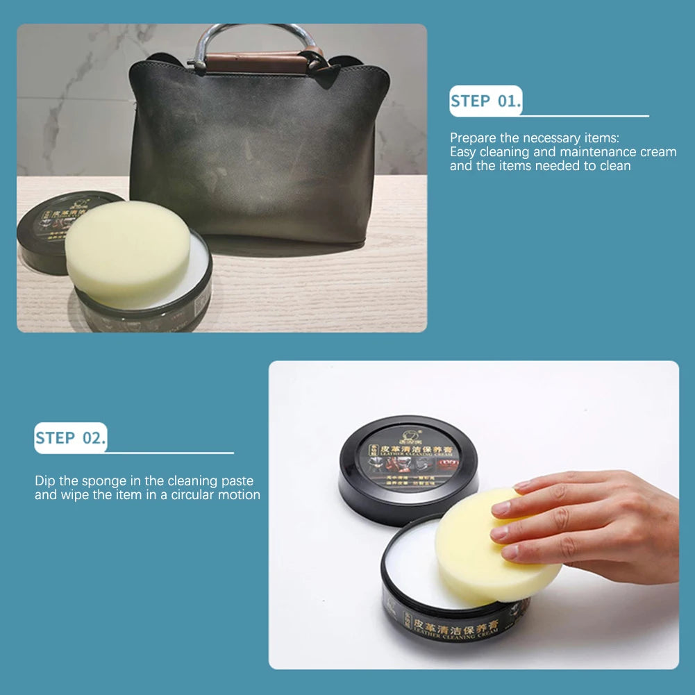 Multipurpose Leather Cleaner & Repair Cream | 160g Paste