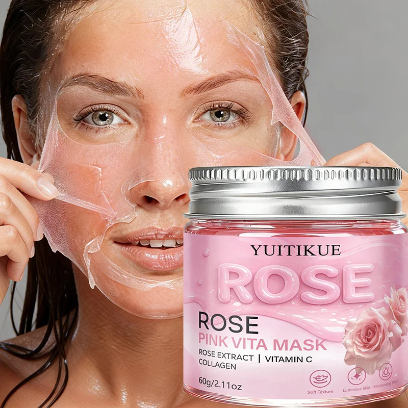 YUITIKUE Rose Pink Vita Peel Mask – Hydrate & Brighten Skin