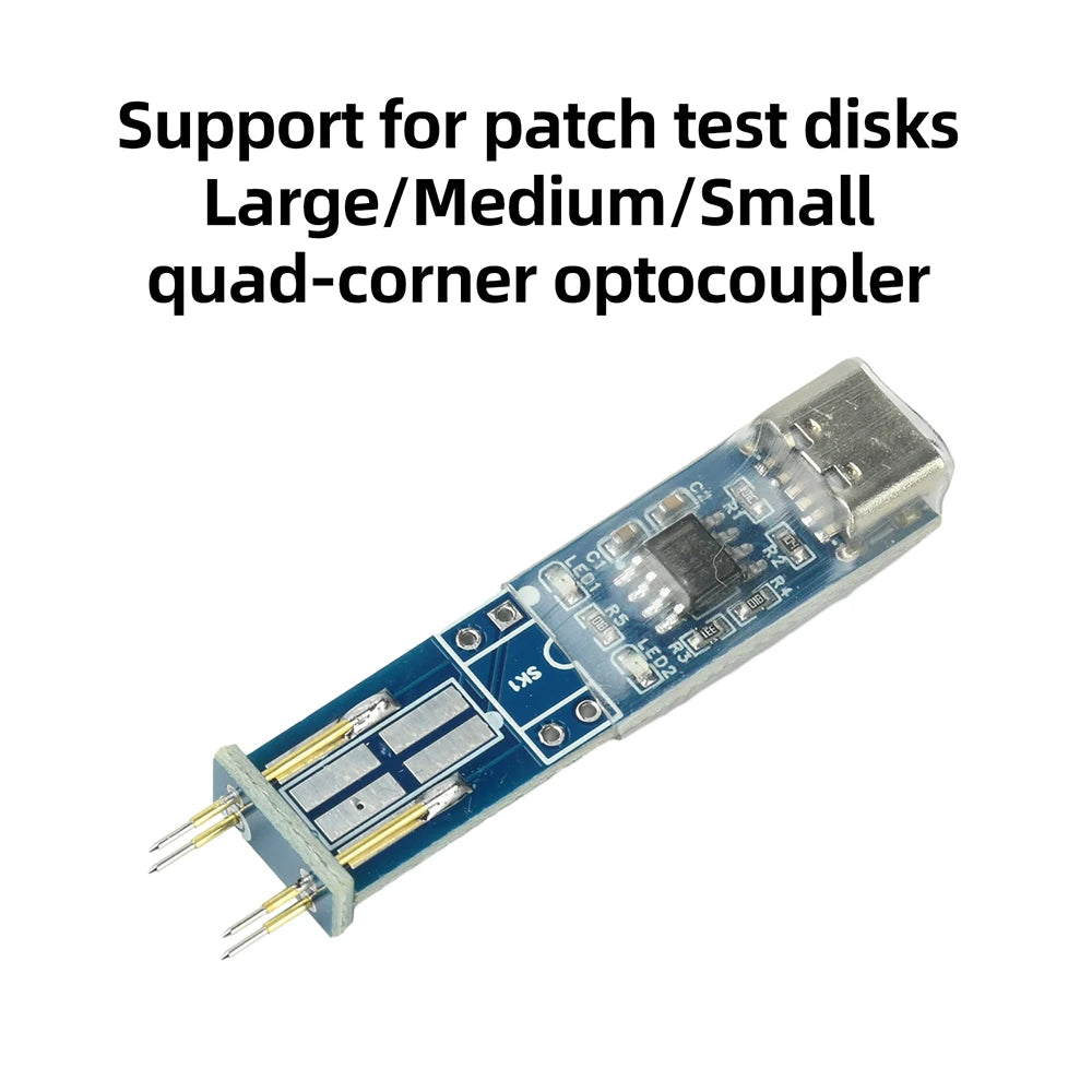 4-Pin Optocoupler Tester Type-C Online In-circuit Test Tool Auto Identify Pin LED Indicator Support SMD 817 781 521 Optocoupler Oasis Select
