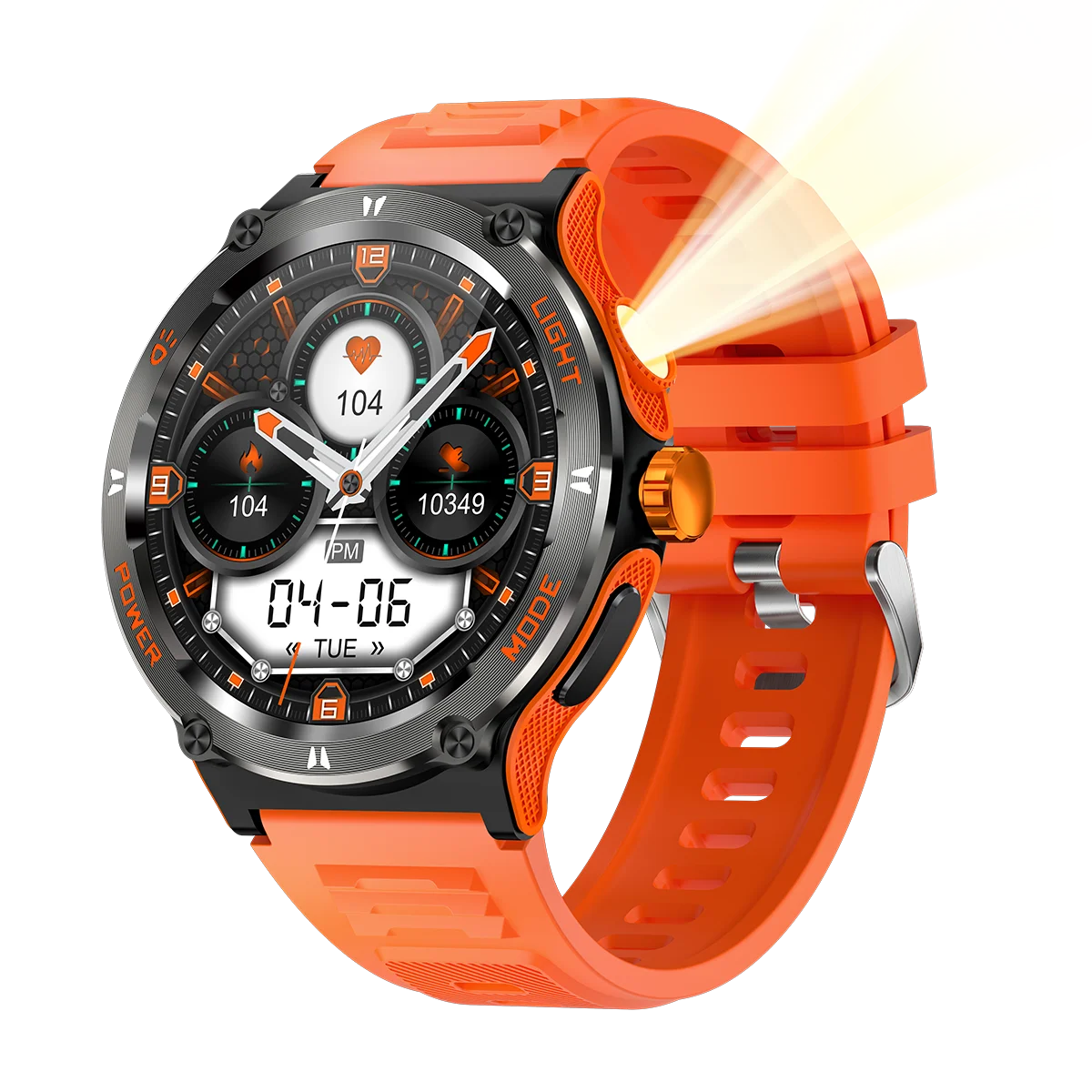 MINGCC Bluetooth Smartwatch 2025 – Calls, Health & Compass