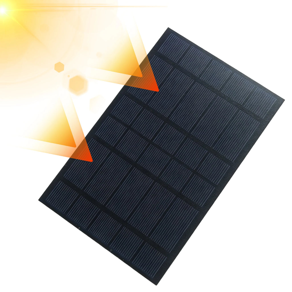 2.5W 5V Portable Solar Charger 3.7V-5V Mini Solar Panel Module Polycrystalline Solar Cells for Camping Hiking Outdoor Adventures Oasis Select