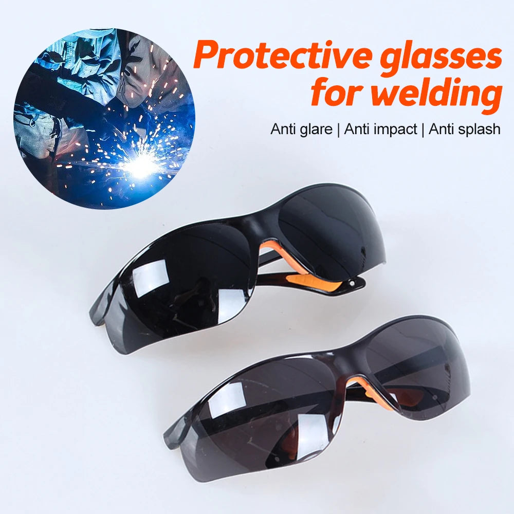 Security Supplies Grey Black Welding Welder Goggles Dustproof Windproof Safety Goggles Safety Protective Glasses Women Men Oasis Select