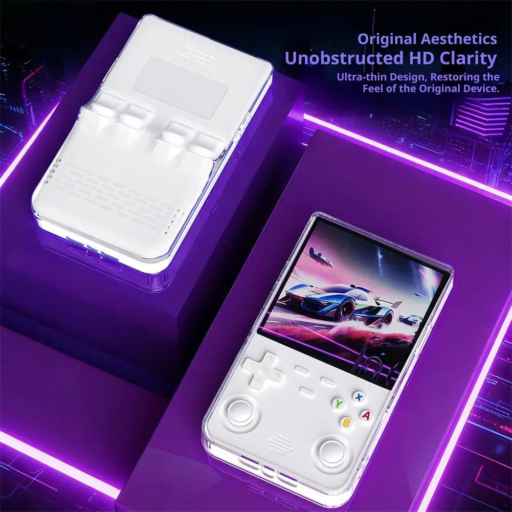 for R36 Ultra Game Console Transparent Protective Case Shockproof Anti-scratch Game Console Skin Cover Shell Game Protector Oasis Select