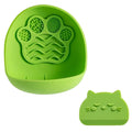 Silicone Suction Cup Cat Bowl | Non-Slip Slow Feeder Pet Dish