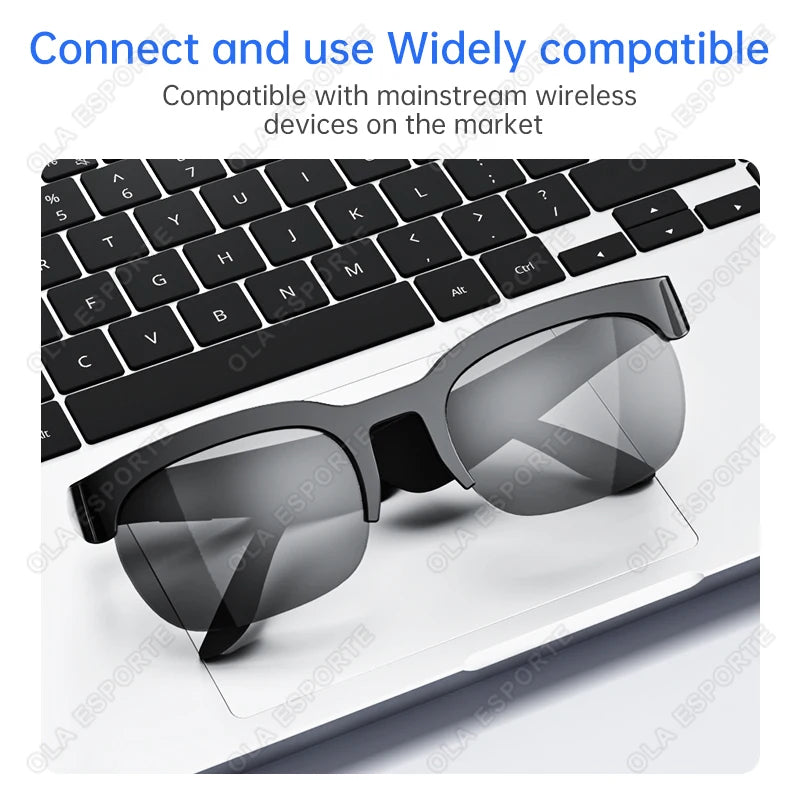 AI Smart Glasses – Bluetooth, Translation, Music & Calling