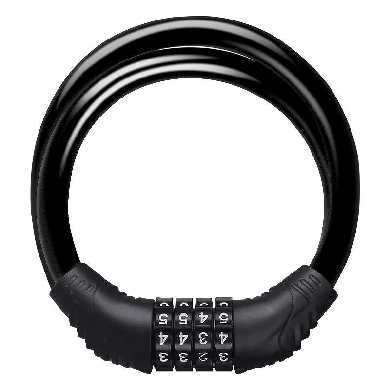 Bike Lock Mountain Bike Portable Security 4-digit Code Bike Lock for Bicycle Motorcycle Scooter Oasis Select N-DCS-0201