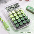 1PCS Large Screen Large Buttons High Appearance Level Calculator Portable Specially Designed For Students Oasis Select Green