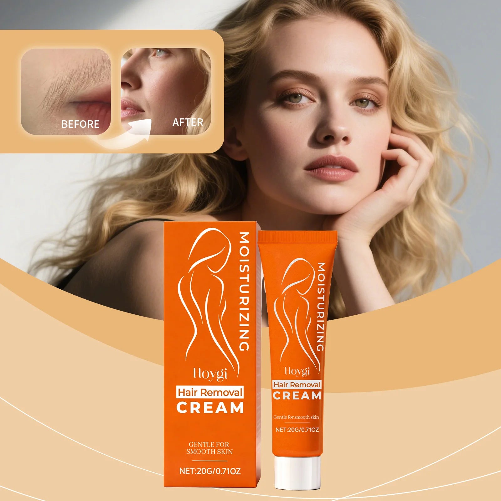 Hoygi Facial Hair Removal Cream – Gentle & Painless for Women Hair Removal Cream Oasis Select