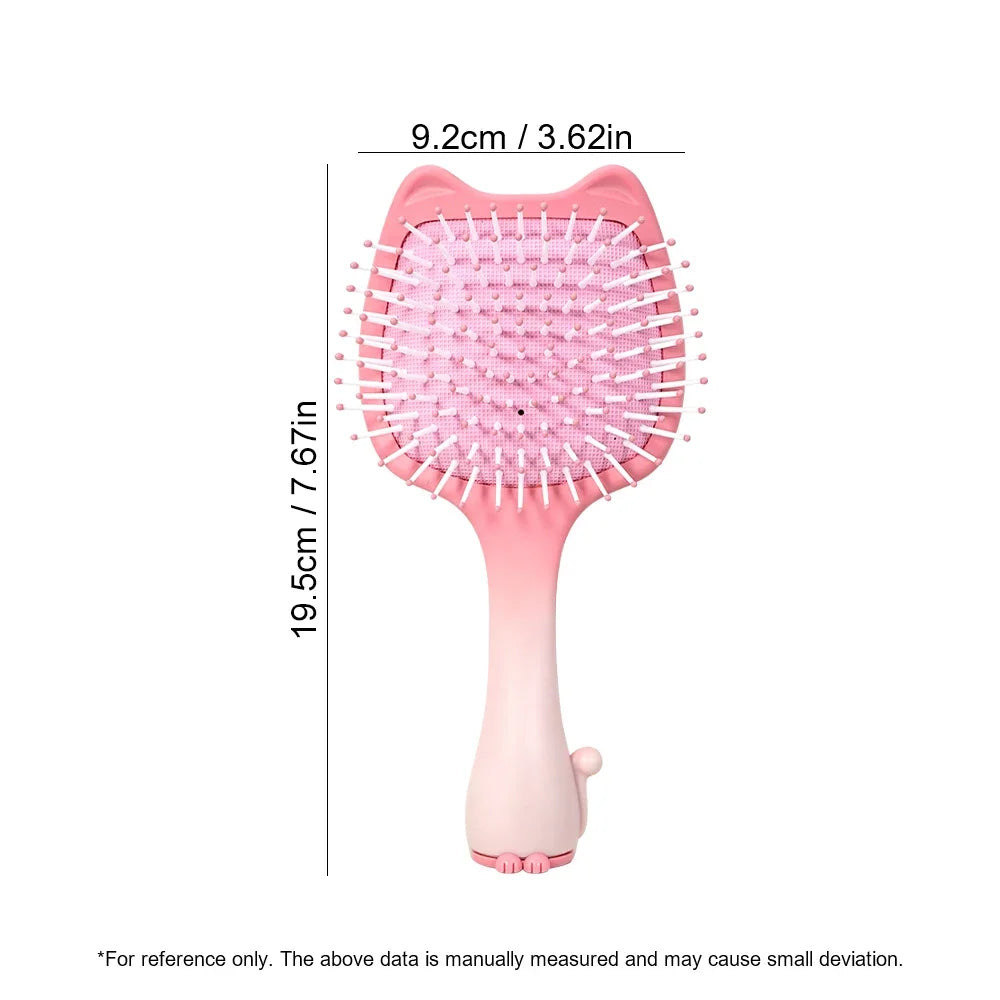 Cat Air Cushion Hairbrush – Detangling Scalp Massage Comb Air Cushion Hairbrush Oasis Select