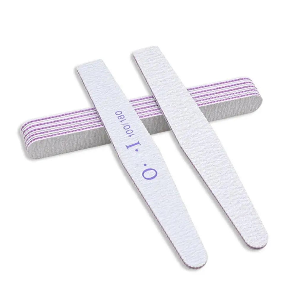 10-Pack Nail Files 100/180 Grit Double-Sided Emery Board Set Nail Files Set Oasis Select D