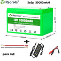 12V Battery 40Ah 30Ah 20Ah 18650 Lithium Battery Pack Sprayer Built-in High Current BMS Electric Vehicle Battery Oasis Select 12V 30000mAh