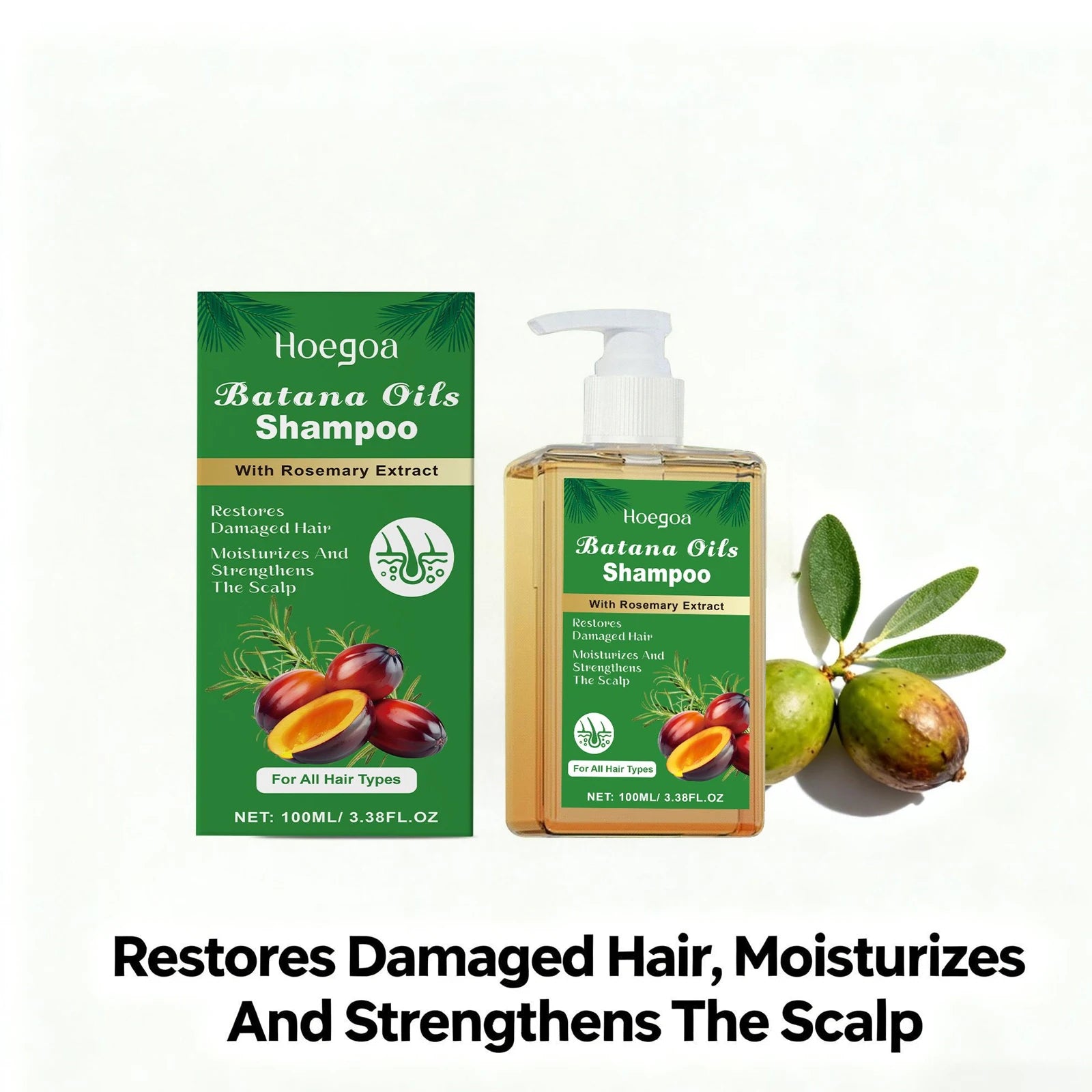 HOEGOA Batana Oil Rosemary Shampoo – Repair & Nourish Hair Nourishing Shampoo Oasis Select