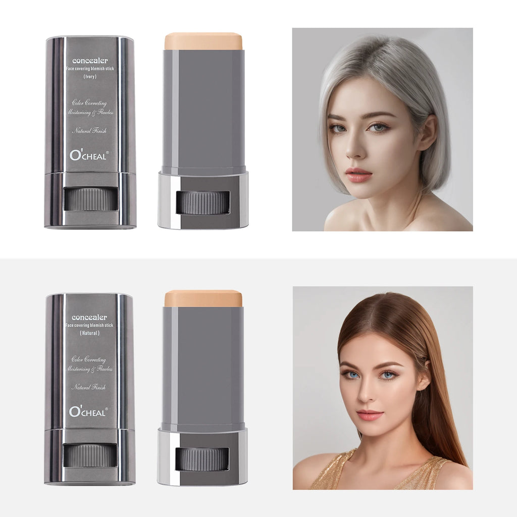 Ocheal Face Foundation Contour Stick Long-wear Lightweight Brighten Stick Face Concealer Blemish Contouring Beauty Makeup Oasis Select