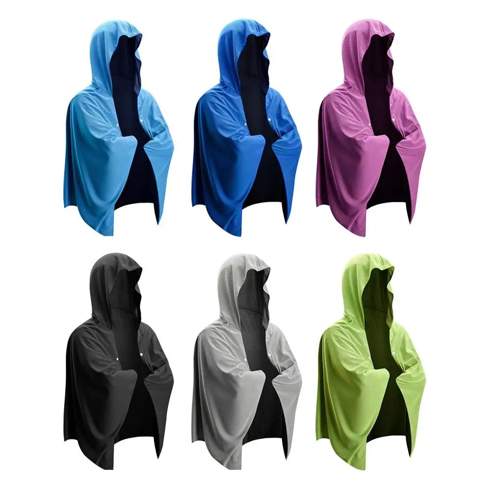 Cooling Hooded Poncho Towel – UV Protection & Quick Dry Sport Cooling Sport Poncho Oasis Select