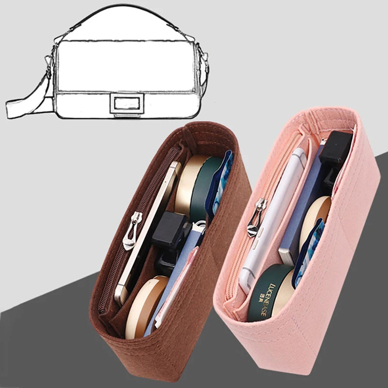 1PC Felt Insert Bag Organizer, Makeup Organizers, Liner Perfect for Brand Women's Handbags For And Cosmetic Bags Oasis Select