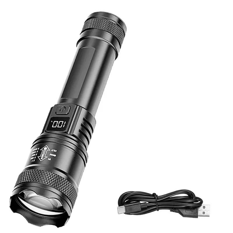 KDULIT Super Bright LED Flashlight | IP67 Waterproof Type-C