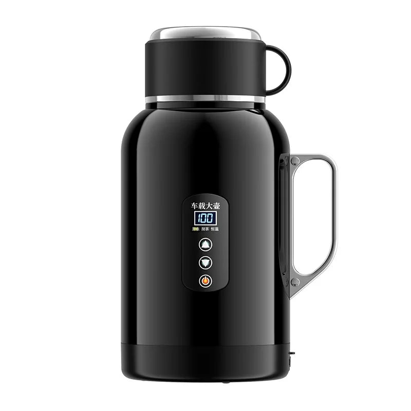 Car Mounted Kettle 2025 New 12V24V Universal Heating And Insulation Integrated Car Essential Stainless Steel 304 Electric Kettle Oasis Select 1500ML Heating Pot