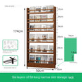 Behind the door, there is a small bookshelf, a multi-layer solid wood ultra-thin bookcase, a newspaper rack, a narrow slit child Oasis Select Three layers50cm