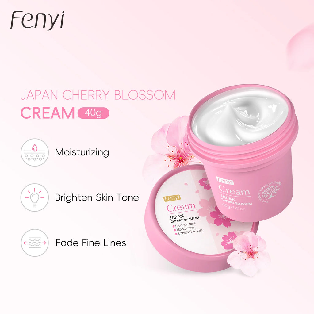 Cherry Facial Skin Moisturizer Cream Anti Dryness Skin Nourishment Long Lasting Moisturization Rich Cream Winter Skincare 40g Oasis Select