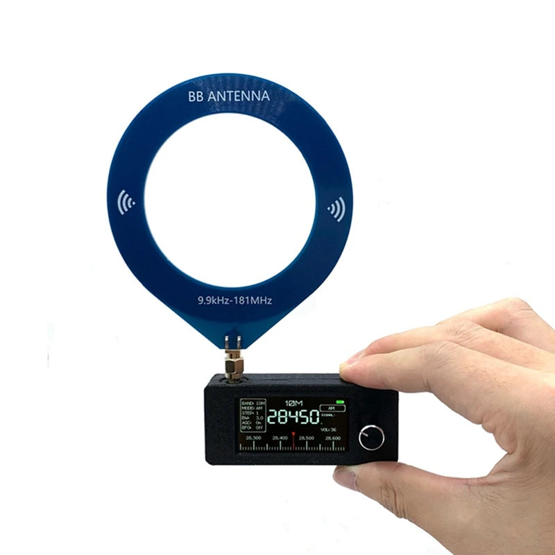 WISH 9.9Khz-181Mhz SMA Interface Mini Loop Antenna Pocket Size SI4732 Radio, Receiver,Mini Radio,9.9Khz-181Mhz Receiver Oasis Select