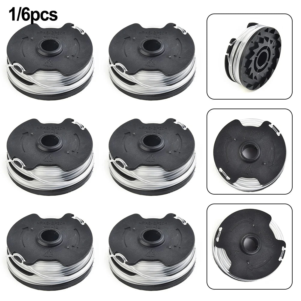 1/6PCS Thread Spools For Parkside Cordless Grass Trimmer For PRTA 20-Li A1 B2 C3 PRT 300 A1 String Trimmers Oasis Select
