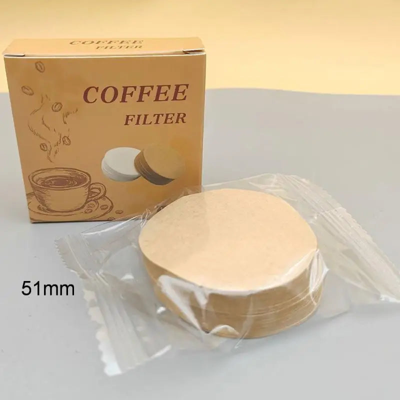 100Pcs Espresso Paper Filters 51mm 53mm 58mm Puck Screen For Delonghi Breville Portafilter Machine Tools Coffee Filter Paper Oasis Select 51mm B