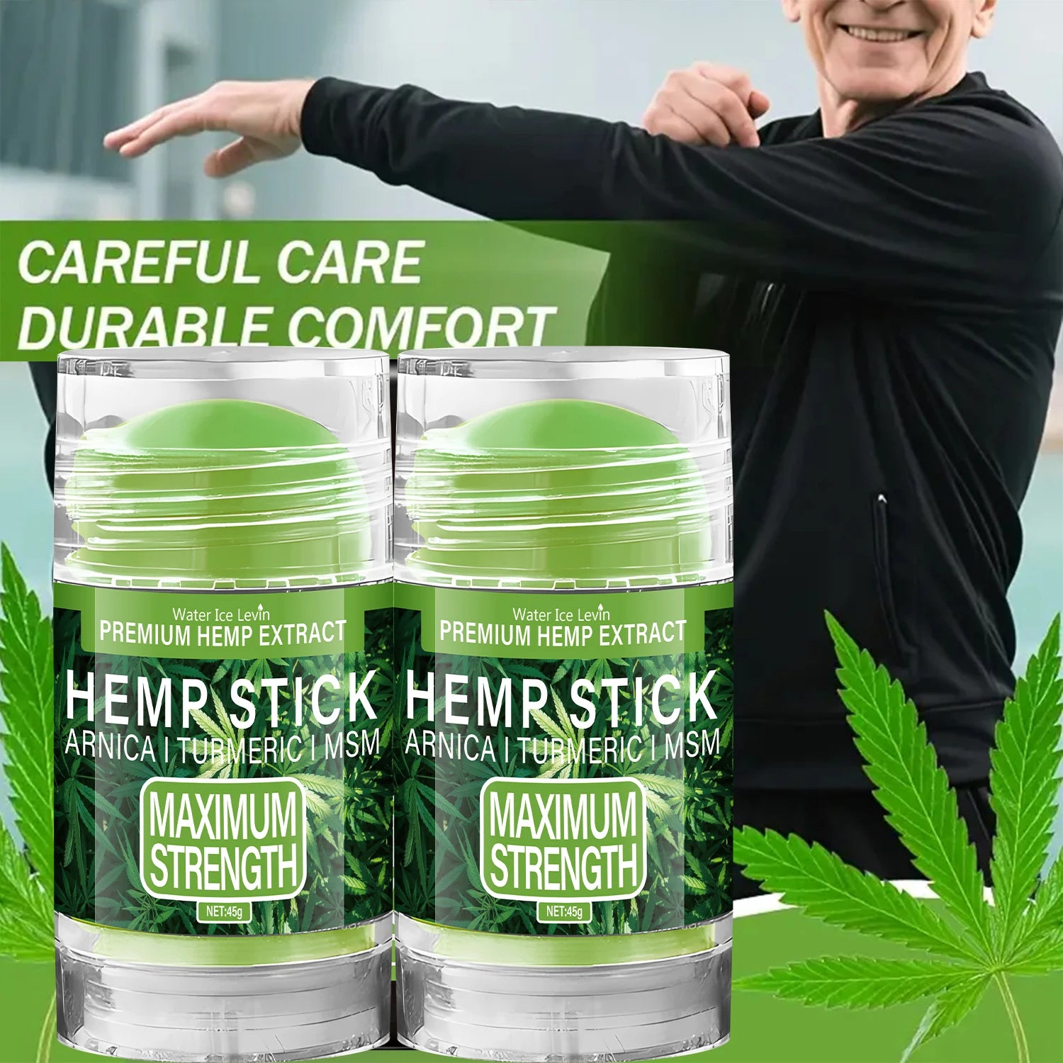 Premium Hemp Stick with Arnica & Turmeric - Maximum Strength Moisturizing Stick for Skin & Joint Care Oasis Select