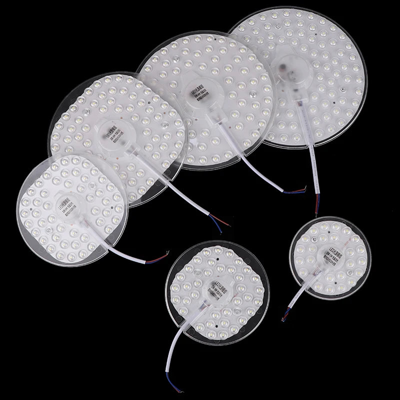 Hot Sale 1 Set Magnetic Suction LED Panel Circle Ring Light 12W 18W 24W 36W 48W 72W LED Round AC220V Ceiling Lamp Light Source Oasis Select
