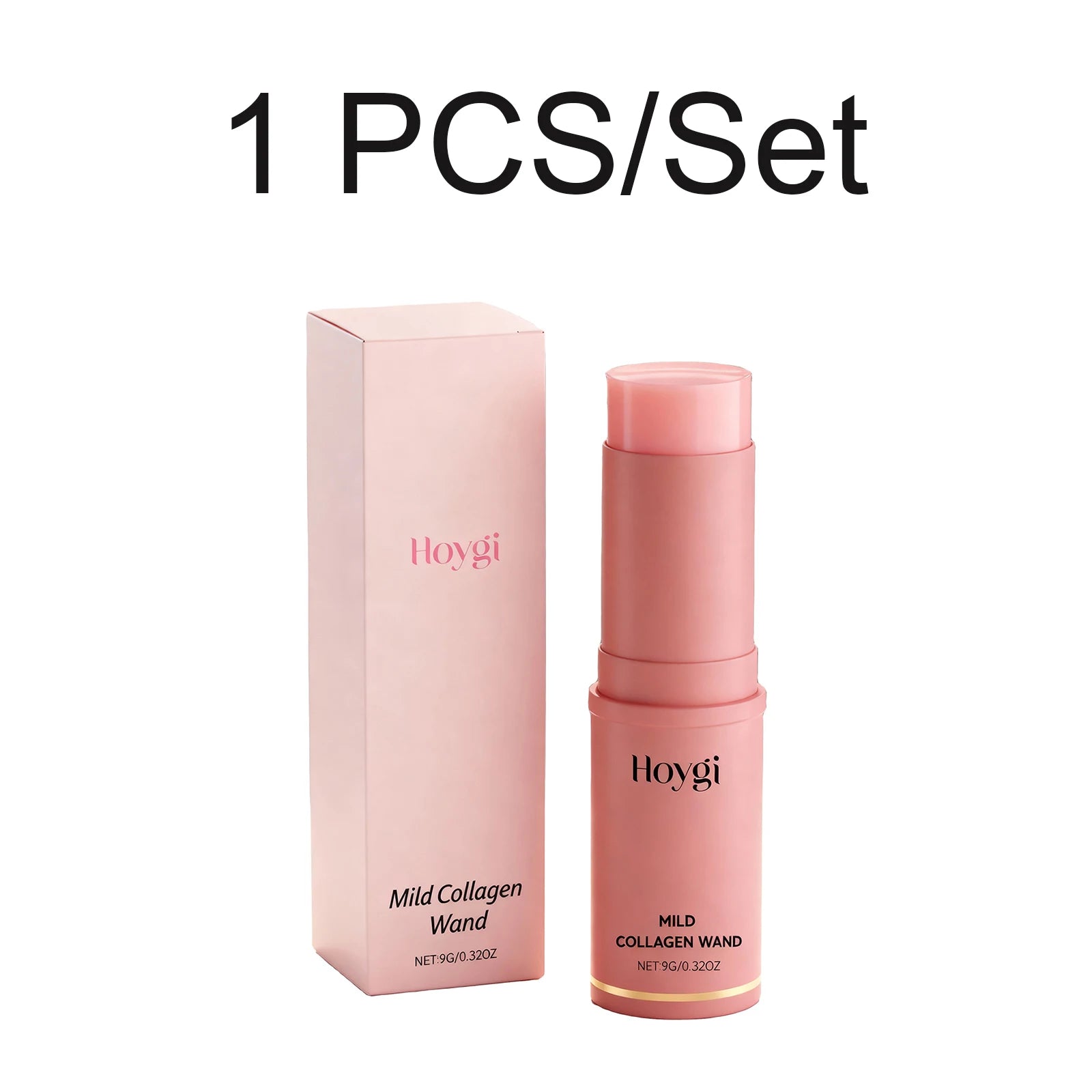 Collagen Hydrating Stick Moisturizing Firming Face Balm Makeup Base Korean Skincare Portable Pink Balm Stick for Dry Skin 9g Oasis Select 1 PCS
