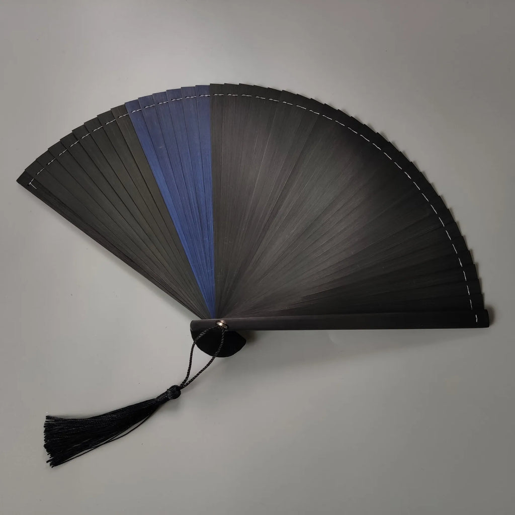 All Bamboo Spray Painting Fan High-end Fine Dance Hollow Carving