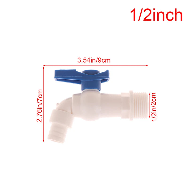 1PCPlastic Male Thread Water Faucet Tank Tap Adapter 1/2 3/4 Inch Drainage Aquarium Valve Replacement Tap for Garden Accessories Oasis Select A4