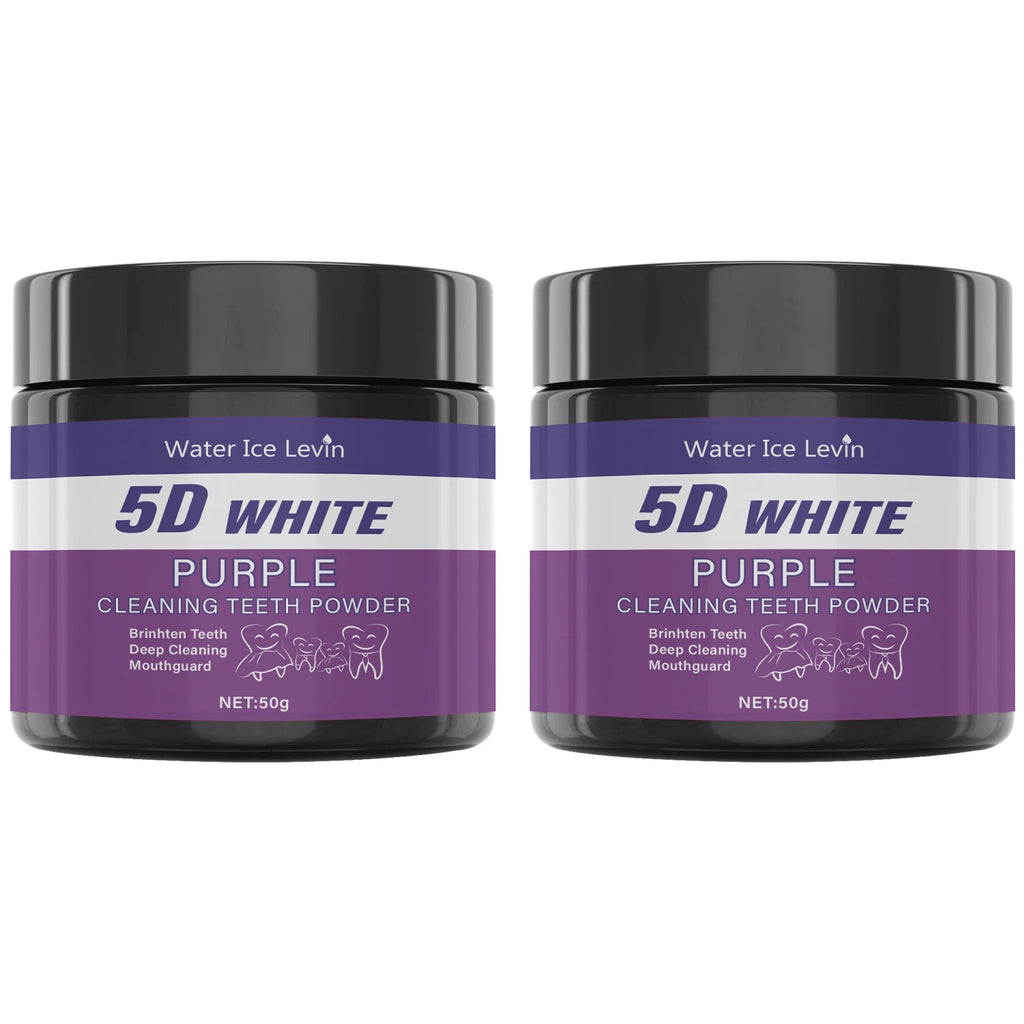 Purple Tooth Cleaning Powder – Sulfate-Free Teeth Whitening Teeth Whitening Powder Oasis Select 2Pcs