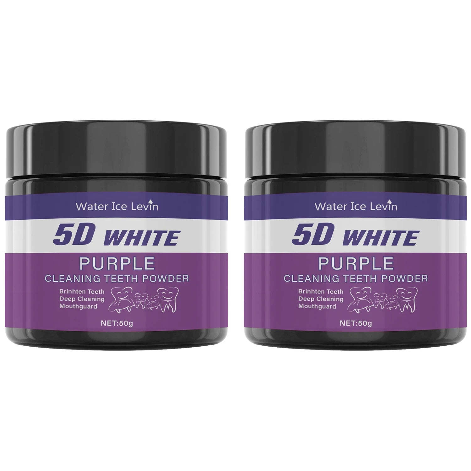 Purple Tooth Cleaning Powder – Sulfate-Free Teeth Whitening Teeth Whitening Powder Oasis Select 2Pcs