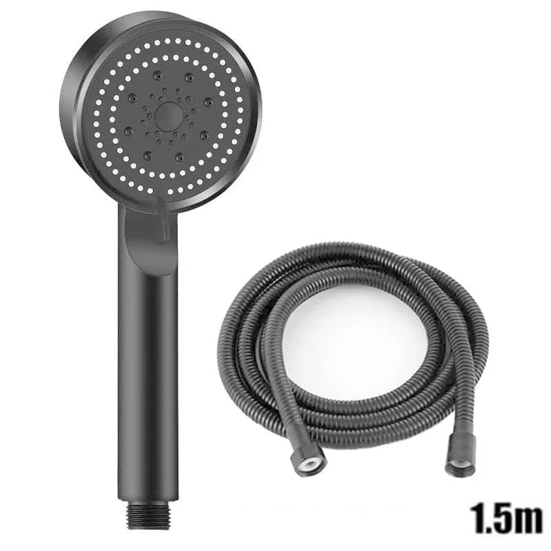 Showerhead bathroom portable heads showers showerhead common interface replete for shower accessories five modes multi color Oasis Select Black A suit B