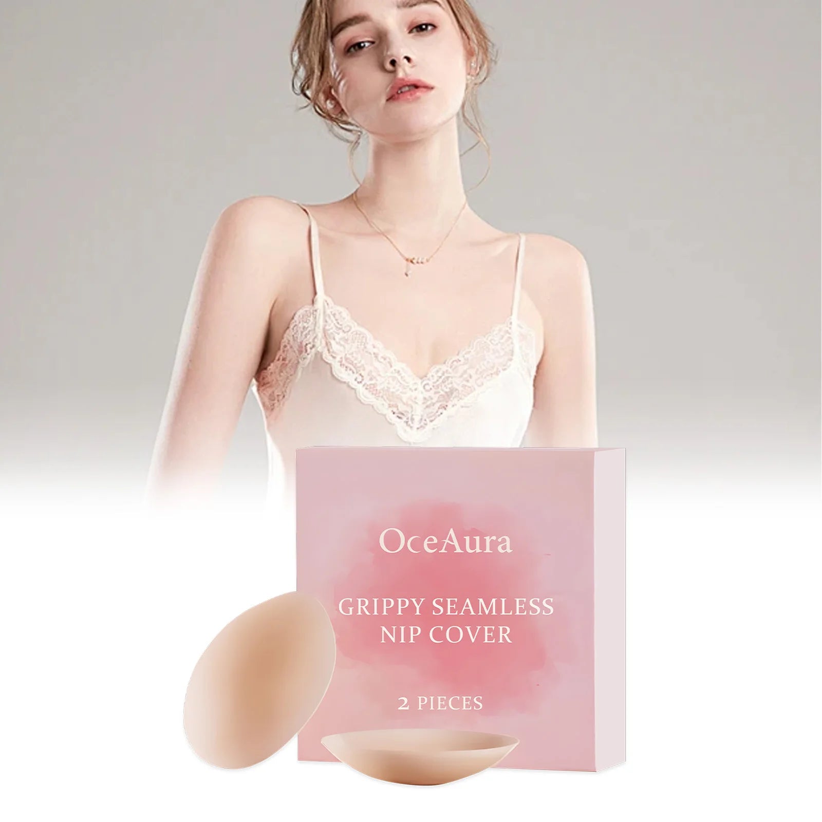 Invisible Breast Care Patches: Lifts & Supports, Seamless Breathable, Solid Silicone Material for Comfortable Daily Breast Care Oasis Select