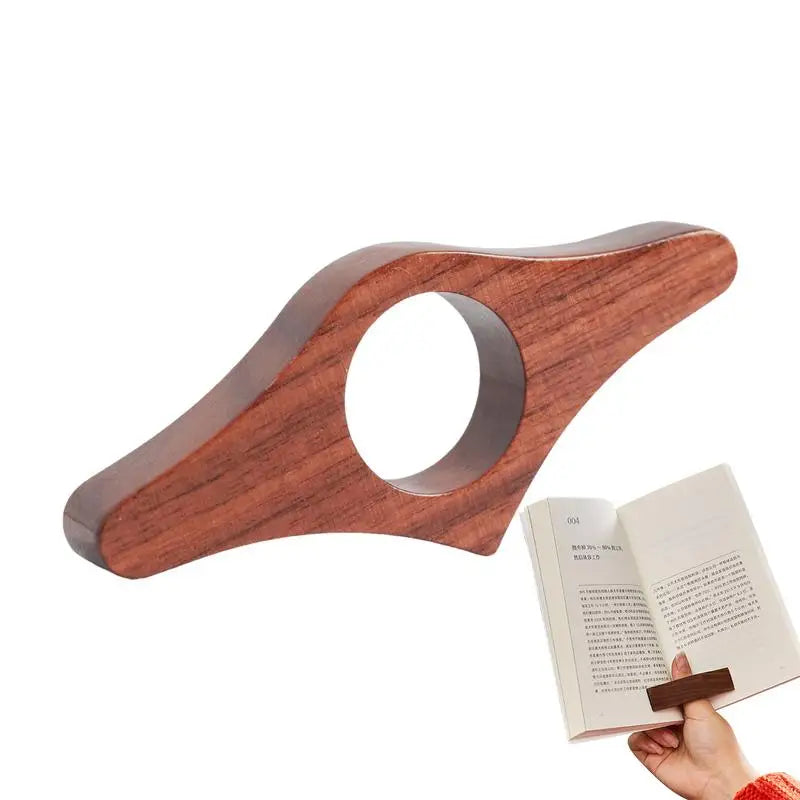 Thumb Book Page Holder Wooden Thumb Bookmark Thumb Ring Page Holder Thumb Book Holder For Reading Lovers Reading Aid Tools Oasis Select