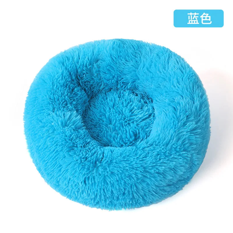 Plush Pet Bed Dogs Cats Winter Warm Long Nest Cozy Dog Mat Soft