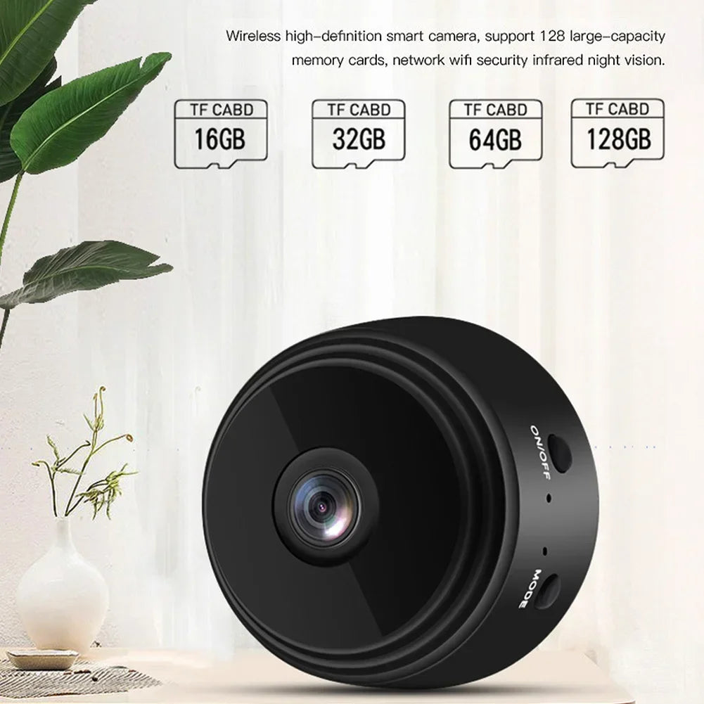 A9 Mini WiFi Security Camera – Night Vision & 150° Wide Angle