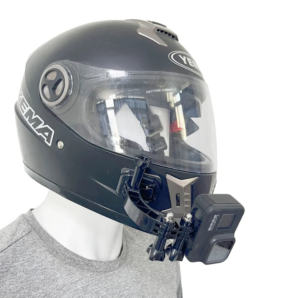Curved Helmet Extension Arm Mount for GoPro, Insta360 & DJI
