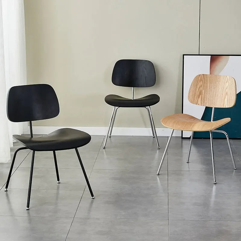 Nordic industrial style ant chair wrought iron light luxury meeting room back chair study livingdining chair Durable Oasis Select