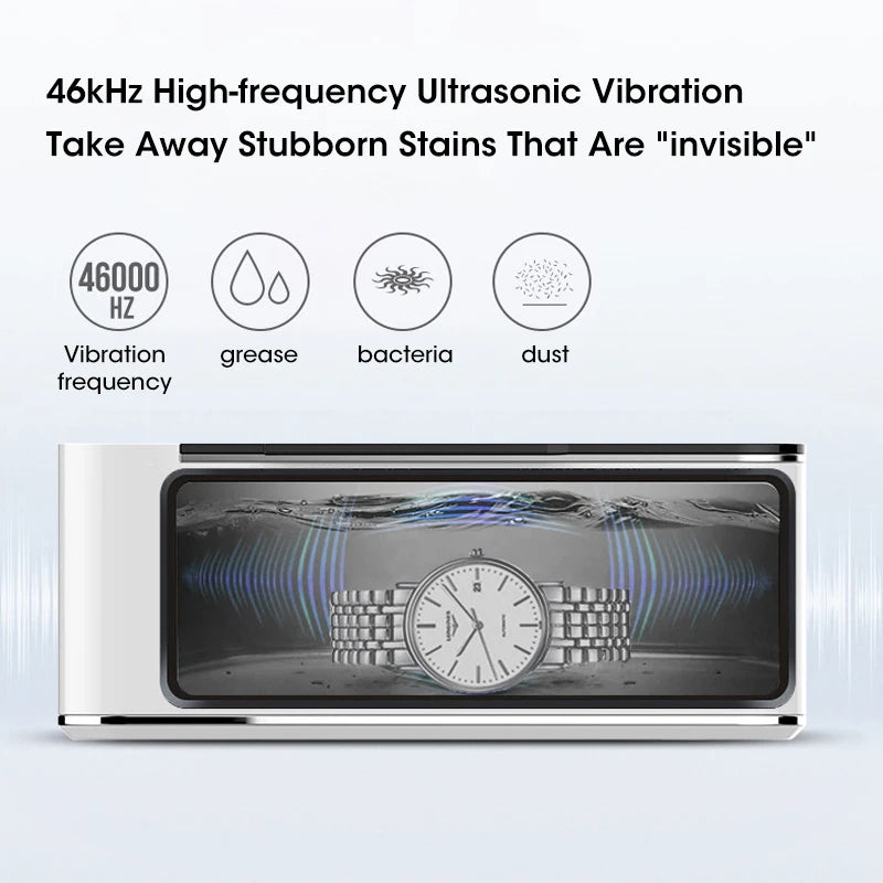 URGGU 50W Ultrasonic Cleaner – Jewelry, Glasses & Watch Bath