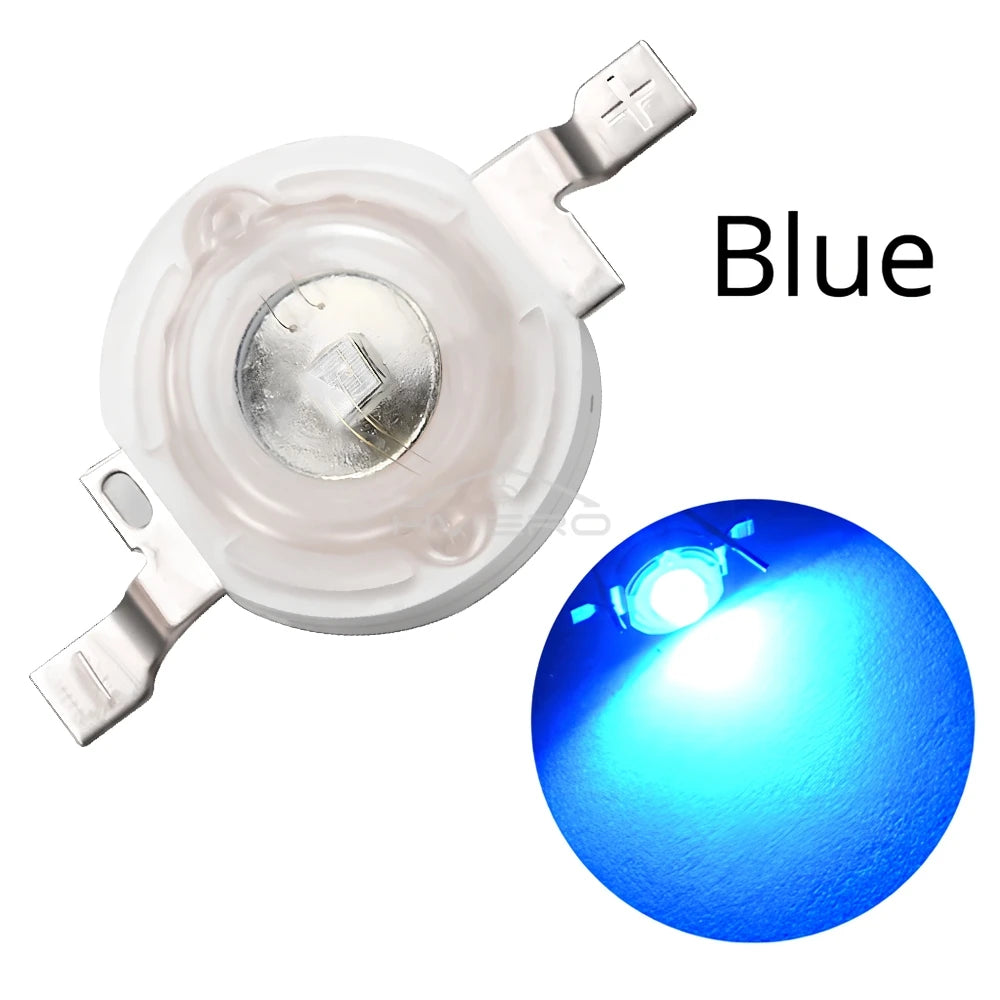 1W High Power LED Chip Diodes – Multi-Color DIY Bulb Pack