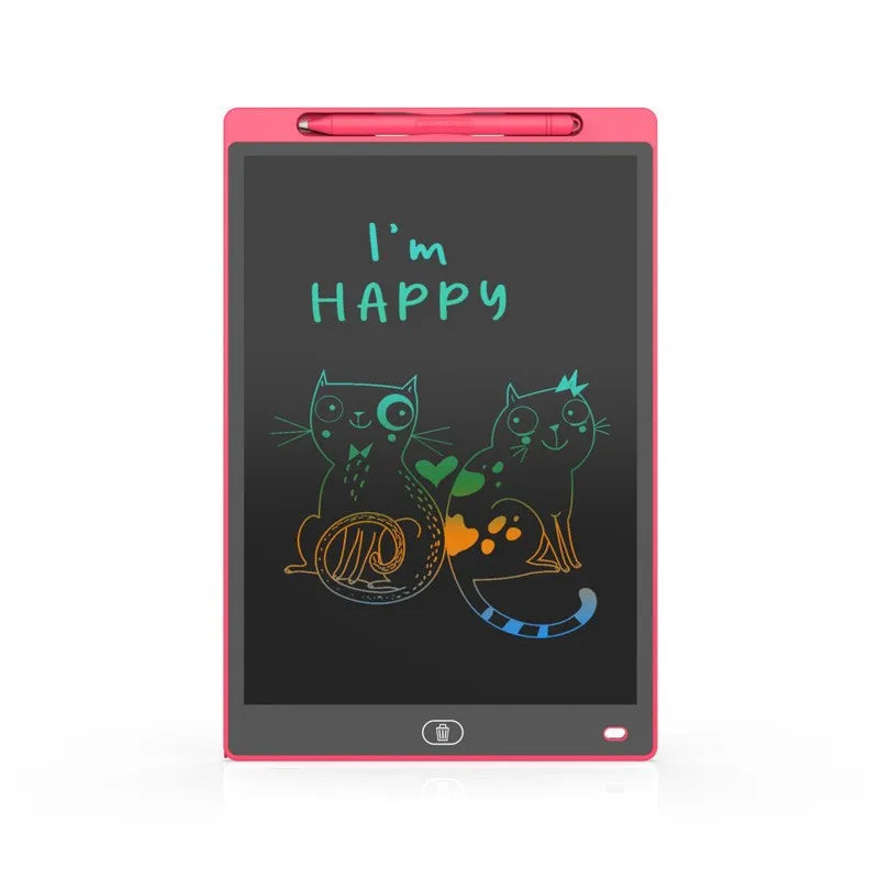 12 Inch LCD Writing Tablet Digital Drawing Tablet Handwriting Pads Portable Electronic Tablet Board for Toys Gift Oasis Select 12inch Red