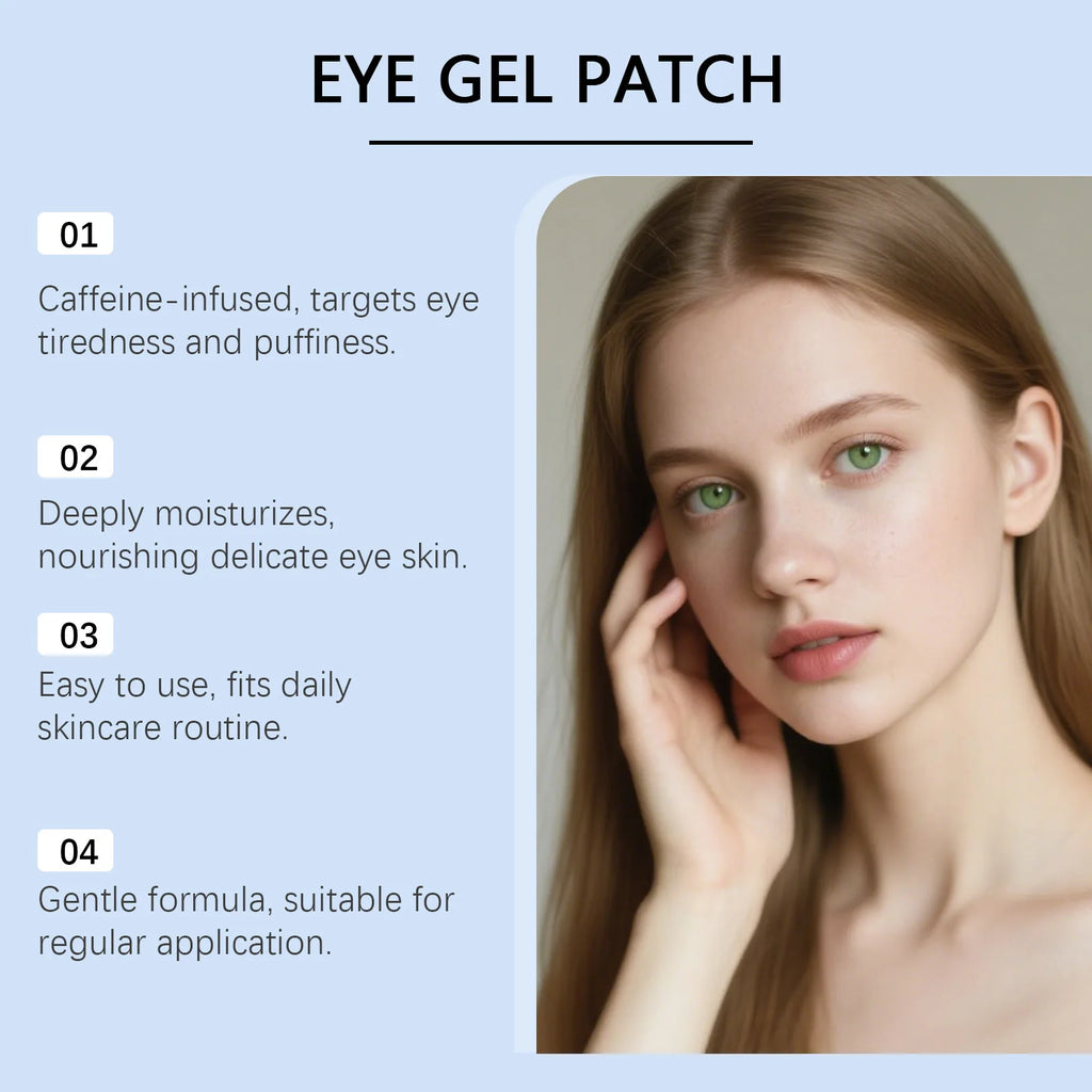 60pcs Caffeine Eye Mask Anti Dark Circles Removal Eyes Bags Moisturizing Firming Eye Patches Eyes Skin Care Products Oasis Select