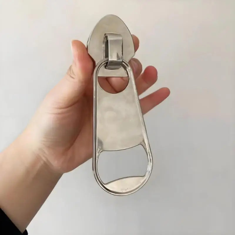 Large Zipper-Shaped Magnetic Beer Bottle Opener Refrigerator Magnet Functional Home Decorative Item Creative Oasis Select