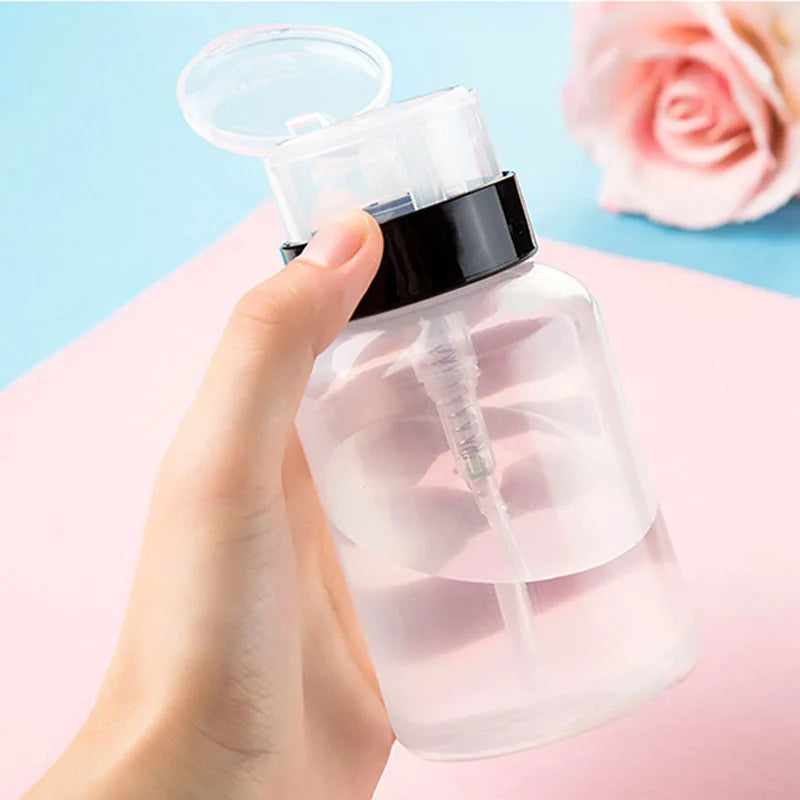 Refillable Nail Polish Remover Pump Bottle – 60ml & 180ml Nail Pump Dispenser Oasis Select