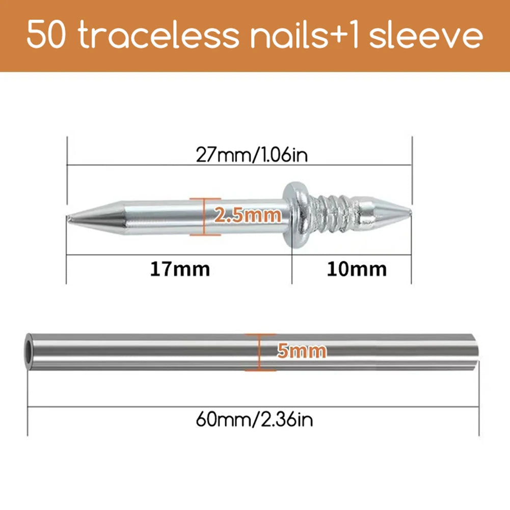 Seamless Double-Head Skirting Board Nails – Trace-Less 100–300pc